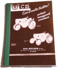 Libretto uso e manutenzione del trattore Oto Melara C 25 C